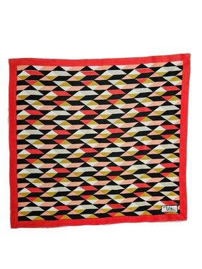VTG VETTER Swiss Designer Geometric Scarf | SZ 25"